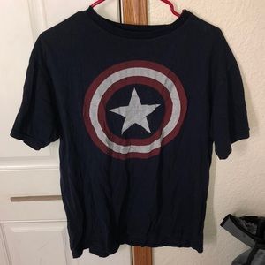 Captain America Shield Logo Marvel T Shirt